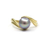 Lustrous and Multicolor Cortez Pearl on 18K Yellow Gold Ring by Kathe Mai