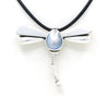 "Dragon-fly" Silver Brooch/Pendant with Cortez Pearl by Priscila Canales