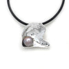 "Pteria" Silver Pendant with Cortez Pearl