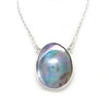 Blister Mabe Pearl Silver Necklace